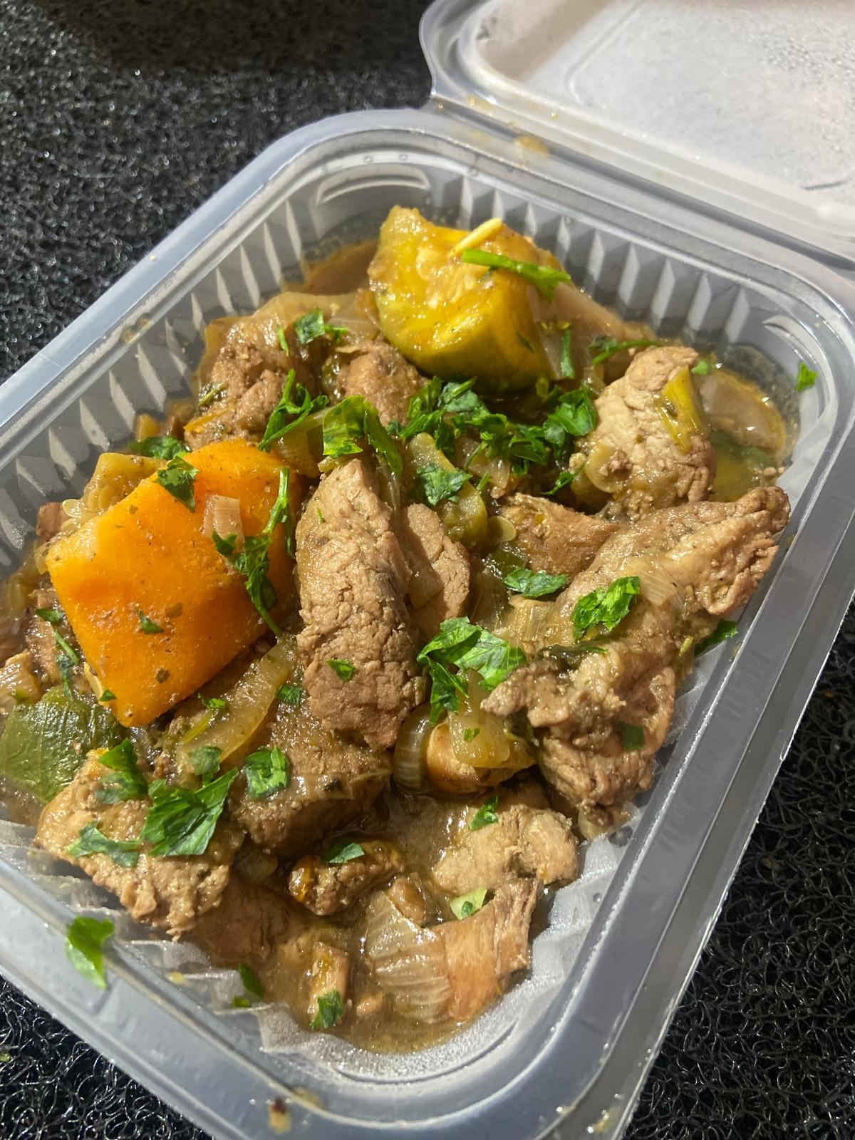 Estofado de carne con calabaza